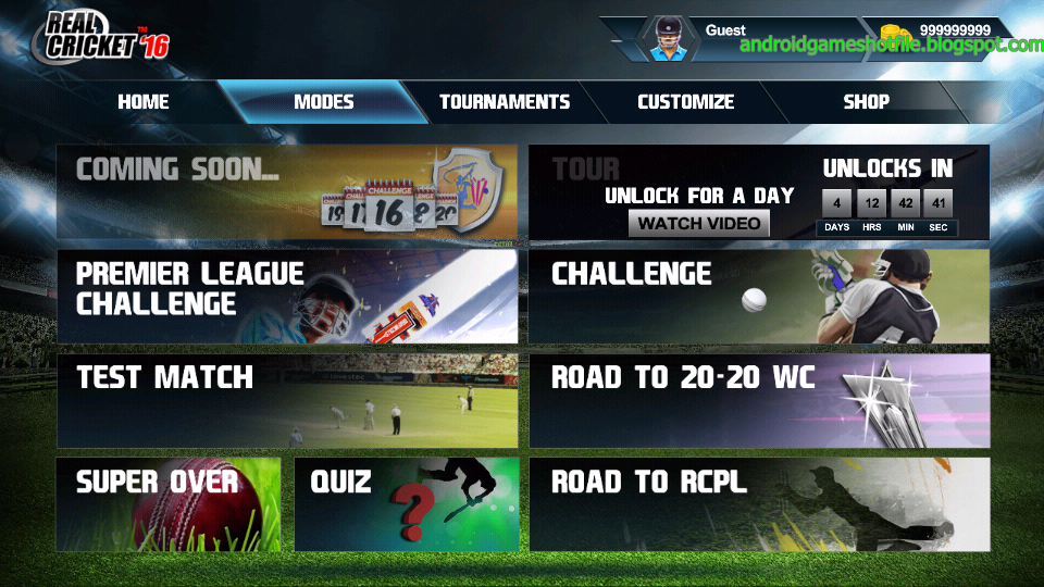 Real Cricket ™ 16 v2.5.2 Mod Apk + Obb Data [Unlimited Money/ Ads