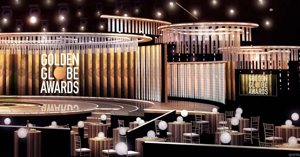 Golden Globes 2021 A look behindthescenes and at the stage designs