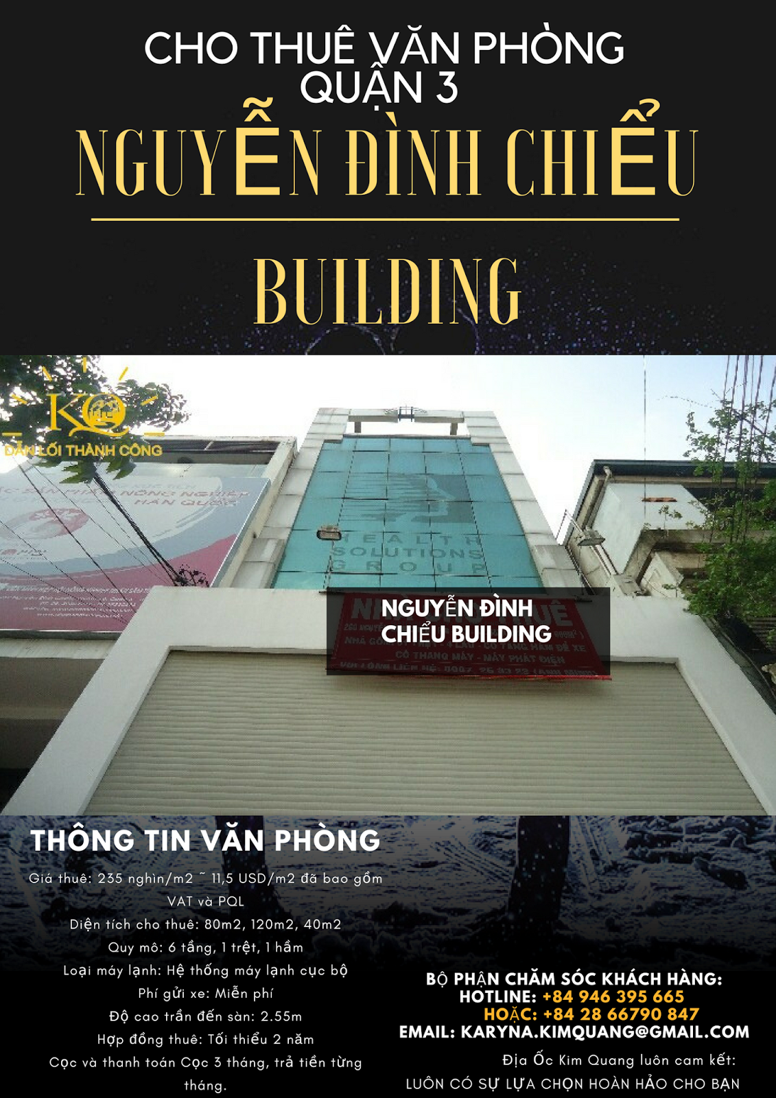 Cho thuê văn phòng quận 3 Nguyễn Đình Chiểu building