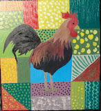Quilt framed rooster