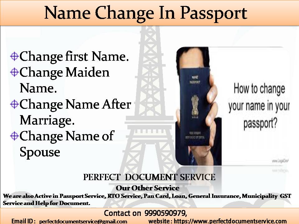 cover letter for name change on passport