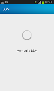 Buka halaman BBM Android