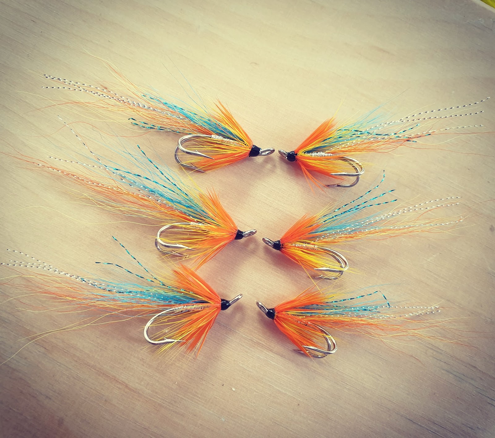 Salmon Fly Blue Winged Cascade Salmon Double Hook Flies Tay Salmon Fly