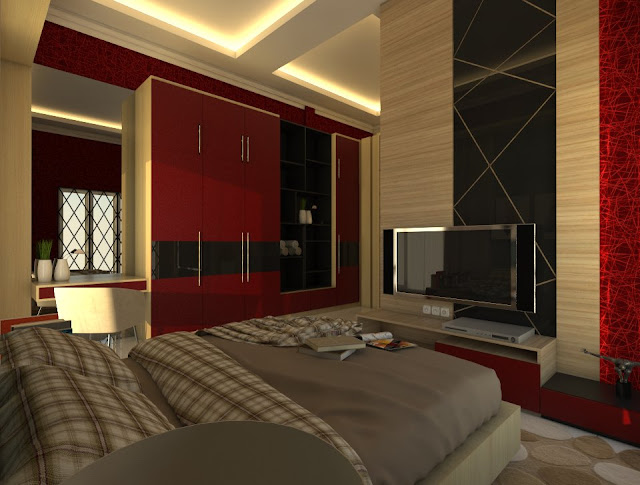 Red Bedroom Design