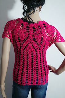 Crochet and Knitting: Crochet pattern “pineapple red blouse top” by ...