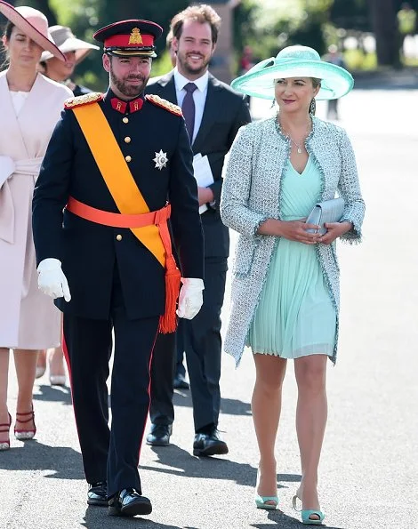 Queen Rania, Grand Duchess Maria Teresa, Prince Guillaume, Princess Stephanie, Prince Felix and Princess Claire, King Abdullah, Grand Duke Henri