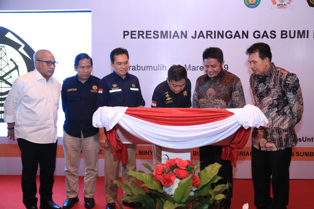 Kukuhkan Sebagai Kota Gas Terbesar di Indonesia, Menteri ESDM Resmikan
