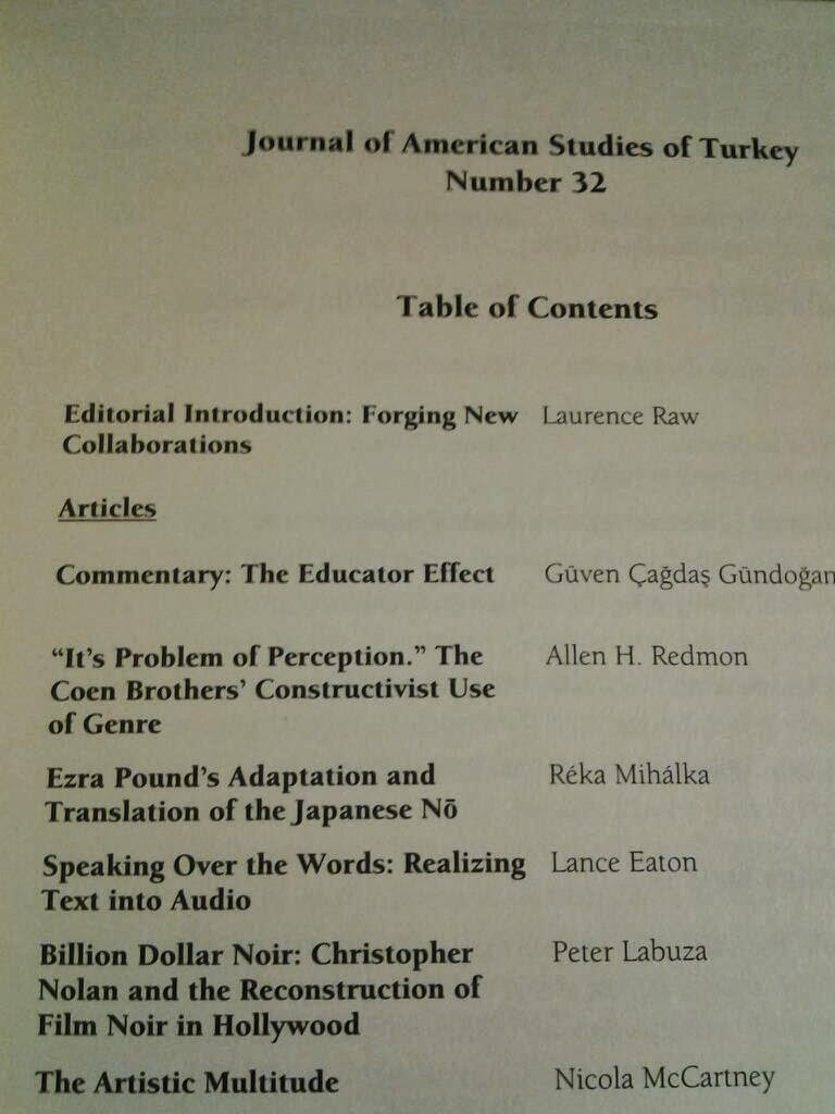 Lance Eaton - Speaking Over the Words: Realizing Text into Audio in Journal of American Studies of Turkey, Issue 32, Fall, 2012
