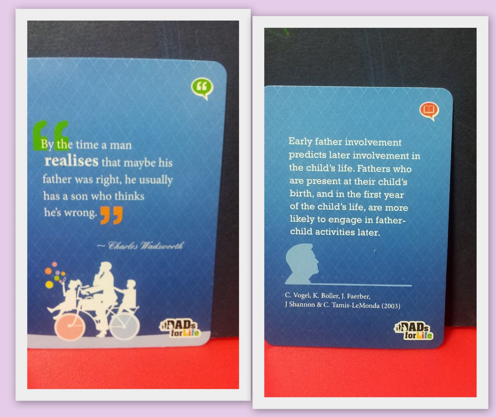 SengkangBabies Dads For Life's Family card game