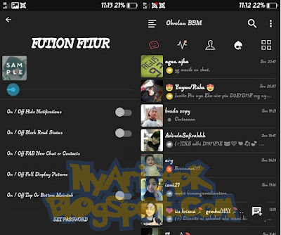 BBM Mod Dark Fution Versi 3.0.1.25 Apk Terbaru for Android Download BBM Mod Dark Fution Versi 3.0.1.25 Apk Terbaru for Android