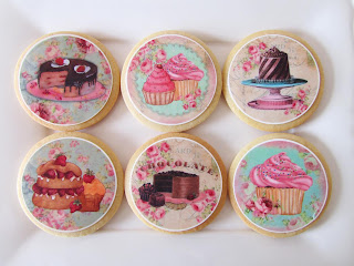 Galletas decoradas con papel de azúcar