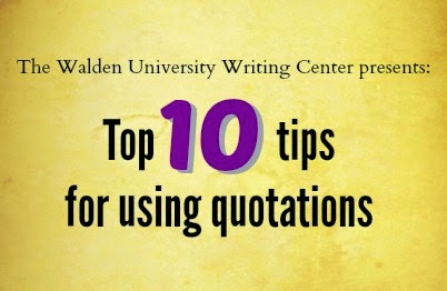 Top 10 tips for using quotations