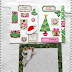 Bożonarodzeniowe niepowtarzalne kartki i zdobione koperty handmade/Handmade Christmas cards in blue and with Christmas tree colours