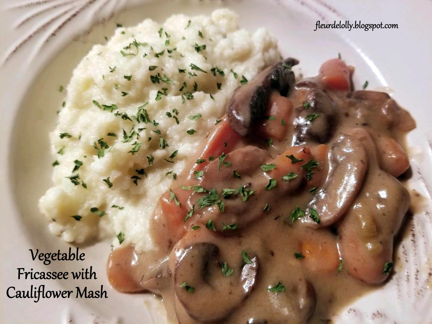 Fleur de Lolly Vegetable Fricassee with Cauliflower Mash