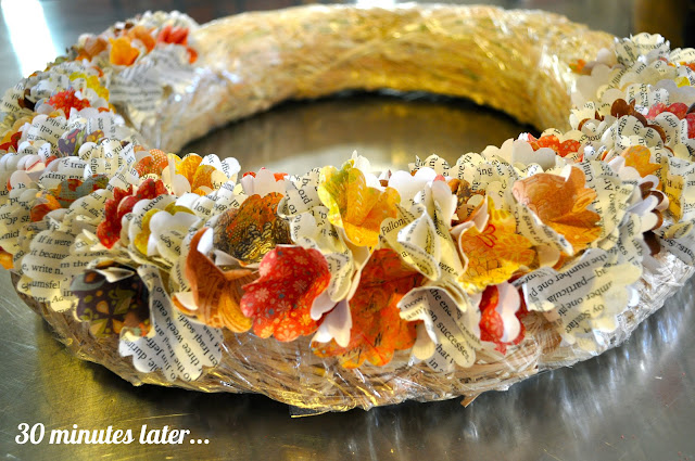 Thanksgiving wreath directions