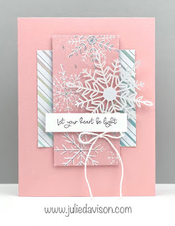 Clean & Simple Stampin' Up! Whimsy & Wonderful Snowflakes Card ~ www.juliedavison.com #stampinup
