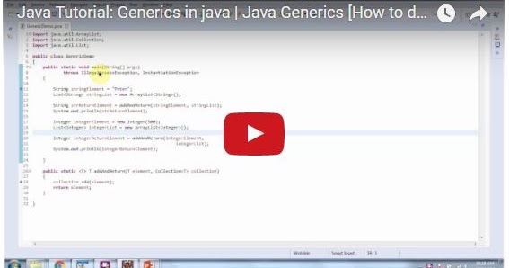 JAVA EE: Java Tutorial: Generics in java | Java Generics [How to define ...