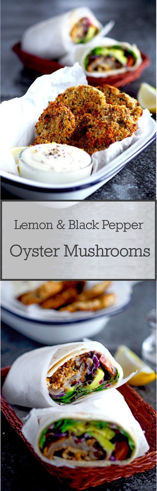 Lemon & Black Pepper Oyster Mushrooms Euphoric Vegan
