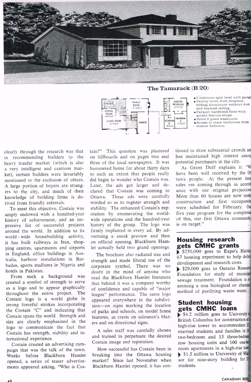 Costain in Ottawa Part One Blackburn Hamlet (Detached Homes)