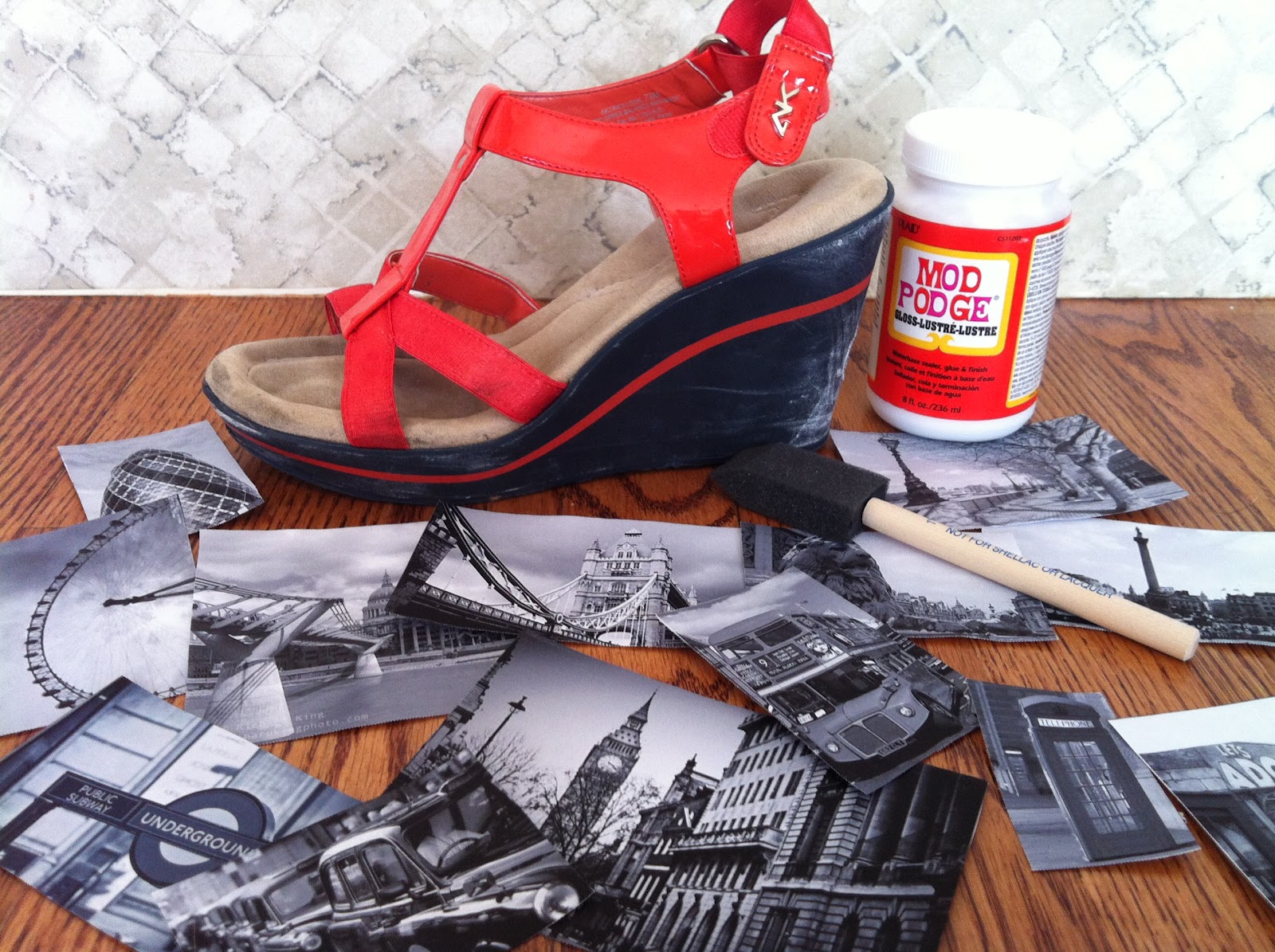 Craftsy Jackie ModgePodge Sandals Tutorial