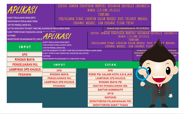 Aplikasi SPPD, SPJ BOS, dan Kwitansi Excel Dalam Satu Aplikasi Aplikasi SPPD, SPJ BOS, dan Kwitansi Excel Dalam Satu Aplikasi