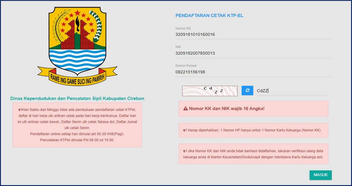 Tips Dan Trik Lolos Pendaftaran Cetak Ktp Elektronik Kab Cirebon Bungfei Com