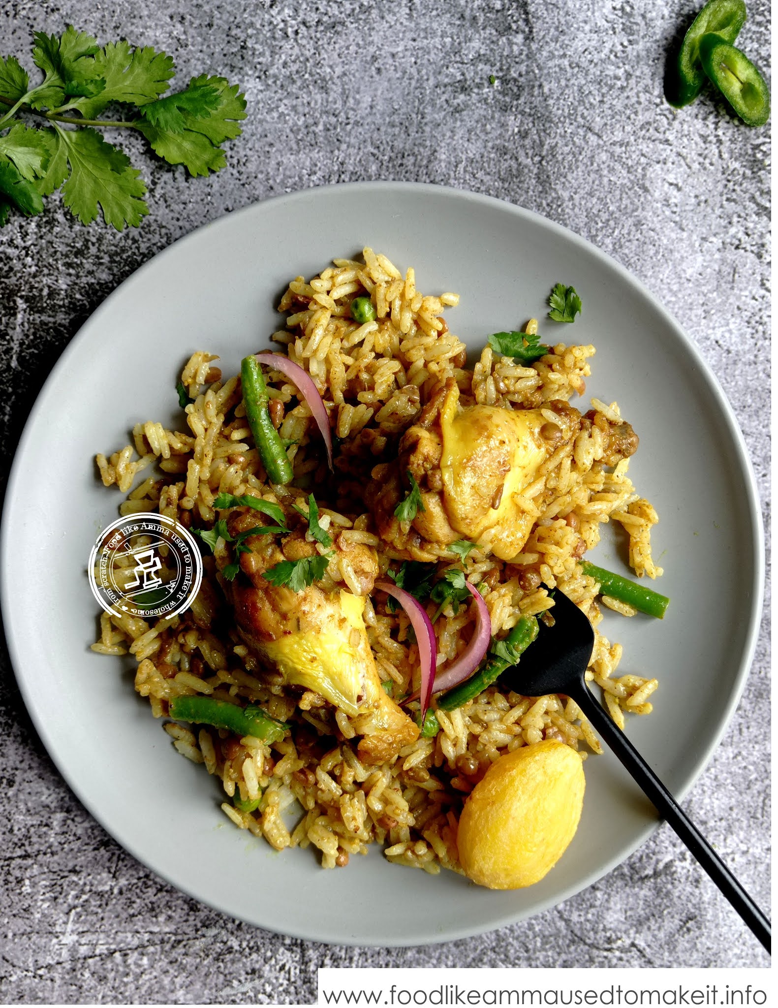 Durban chicken biryani