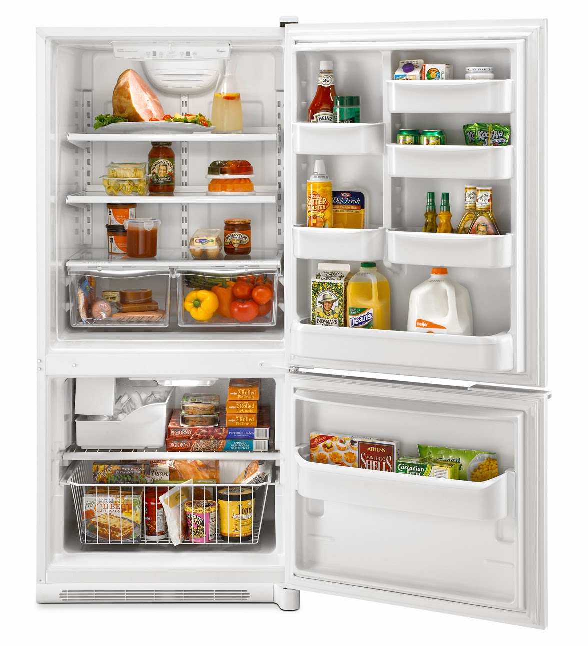 Whirlpool Refrigerator Brand: EB9SHKXVQ Bottom Freezer Refrigerators