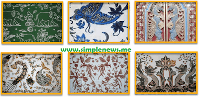motif hias tumbuhan pada batik atau tenun lokal www.simplenews.me
