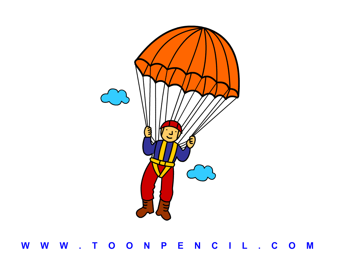 cartoon clipart parachute - photo #15