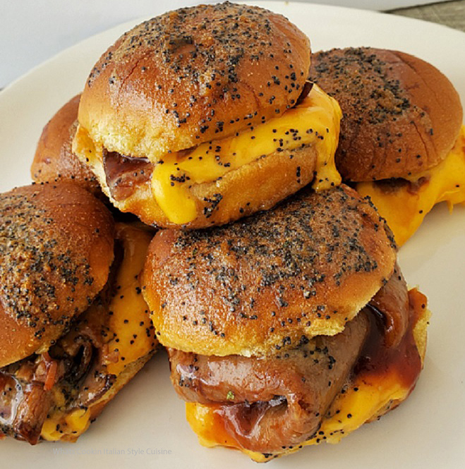 Arby's Copycat Beef and Cheddar Sliders What's Cookin' Italian Style