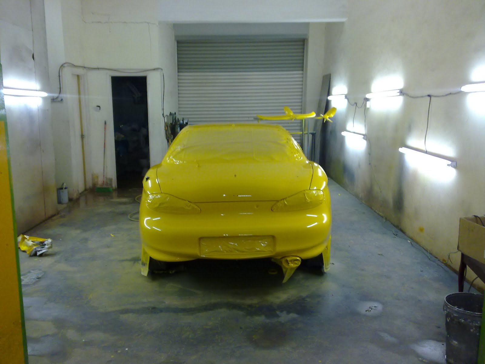 Hyundai coupe ferrari yellow+green pearl