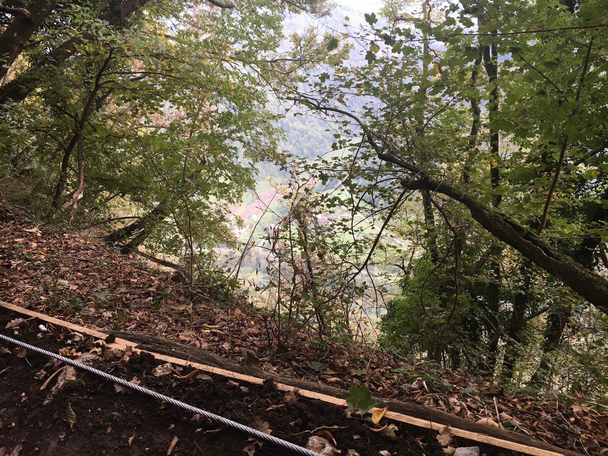 Pogled iz vrha ferate v dolino