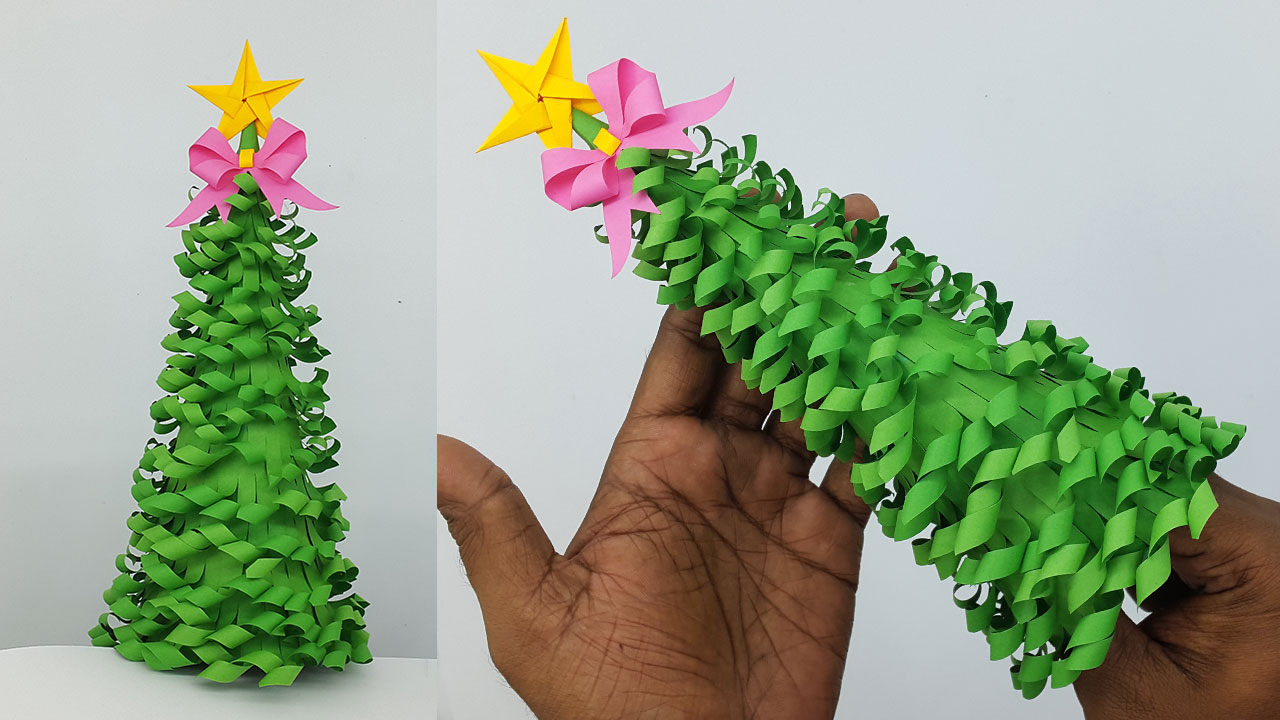 Colors Paper Diy Tutorial On Paper Christmas Tree 🌲 How To Make A 3d