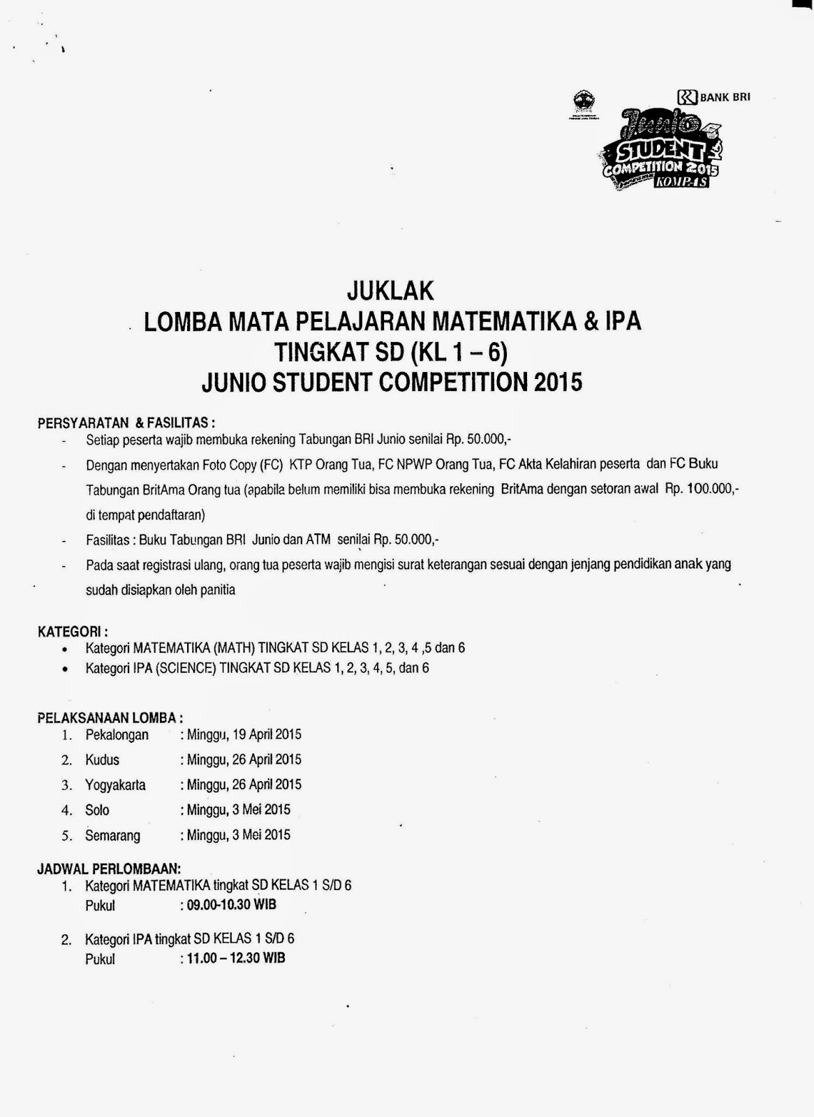 Soal Matematika Nalaria Helmi Kediris