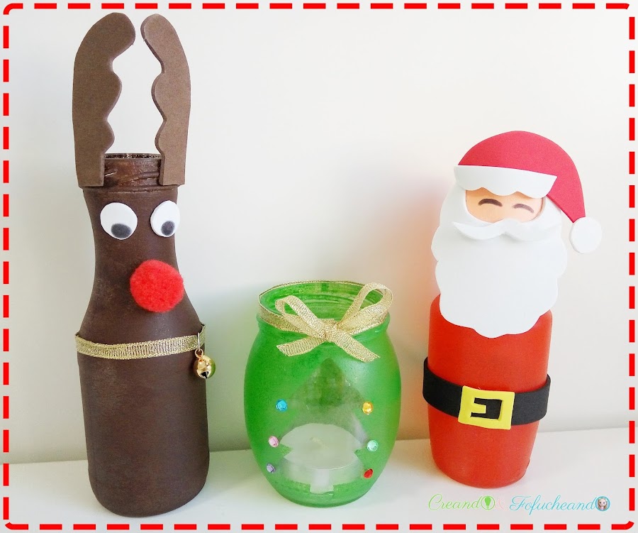 3-ideas-navideñas-reciclando-frascos-y-botellas-creandoyfofucheando