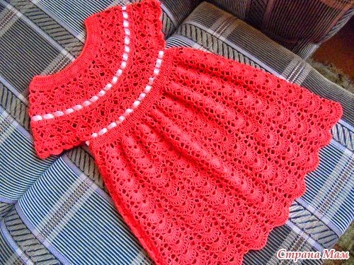 Patrones crochet de vestido nena