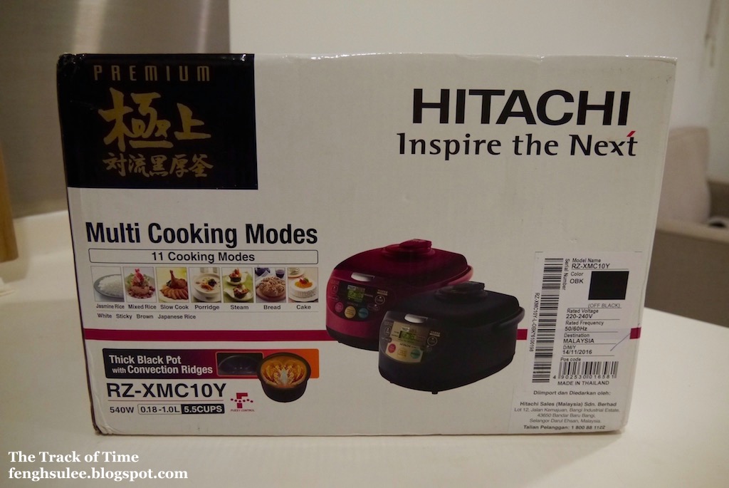 Hitachi Rice Cooker RZXMC10Y Black The Track of Time