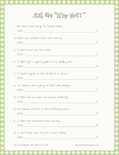 Ms. Lane's SLP Materials: October 2012