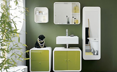 decora y disena: 5 FOTOS DE CUARTOS DE BAÑO EN COLOR VERDE