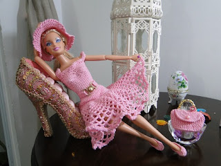 Calcinha e Sutiã Para Barbie Moda Retrô - Próximo PAP / Tutorial Com Pecunia MillioM 2