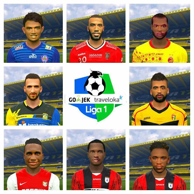 PES 2017 Liga 1 Gojek Traveloka Facepack dari Utomo