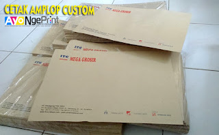 jasa cetak amplop perusahaan custom di Sliyeg, Indramayu