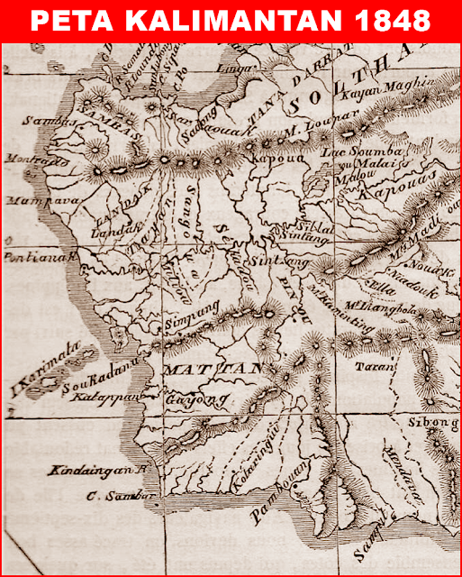 image: Peta Kalimantan Barat tahun 1848