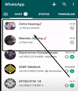 Cara Menyembunyikan Chat Whatsaap Tanpa Arsip