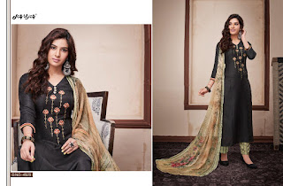 Jay Vijay Toral Pashmina Collection With Bember Chiffon Duppta