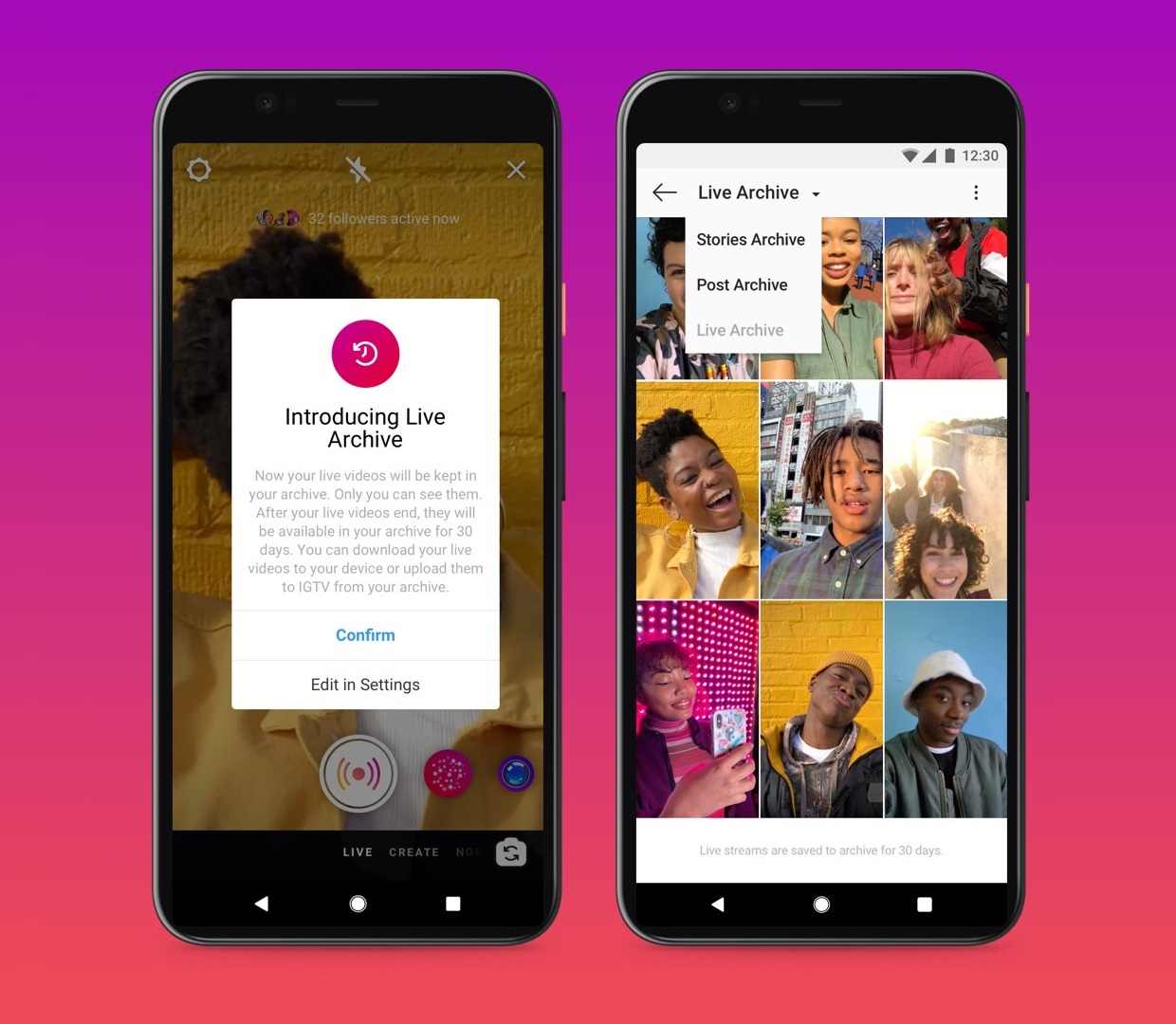 Instagram adds two new feathers in the IG Live streaming hat, including an extension in the streams time length and a new archiving option