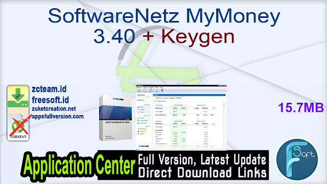 SoftwareNetz MyMoney 3.40 + Keygen_ ZcTeam.id