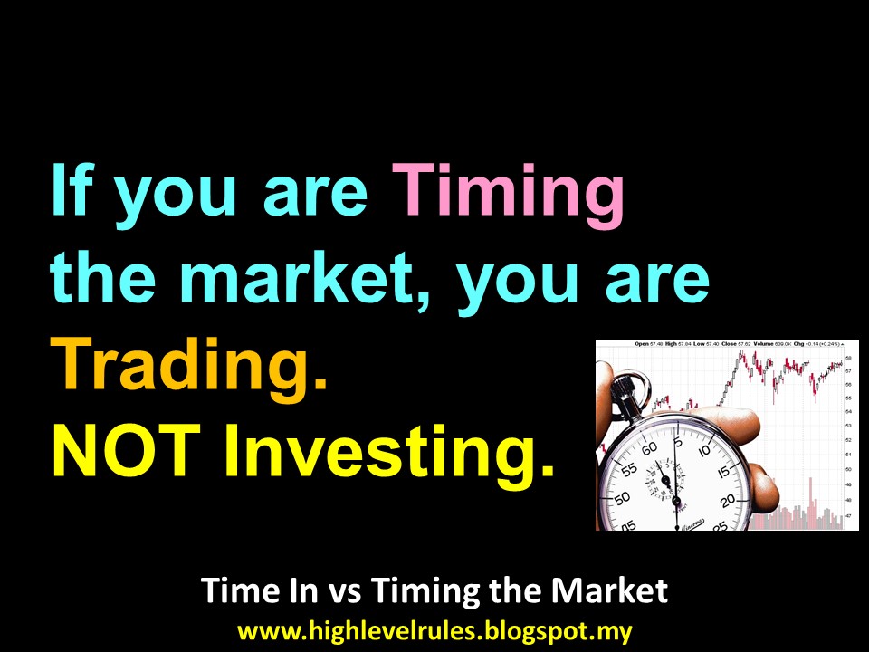 High Level Rules 127) Time In vs Timing the Market