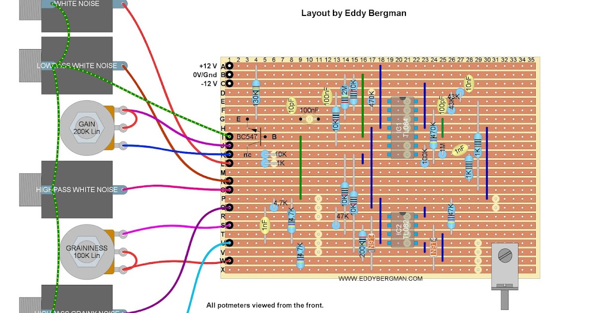 Eddy Bergman.com: Synthesizer Build part-31: NOISE MODULE.